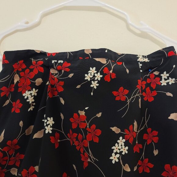 Jaclyn Smith Classic Flowered Print Skirt Ladies Size Medium - Picture 3 of 7